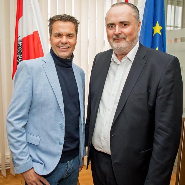 Burgenland-Tourismus-Chef Didi Tunkel mit LH Doskozil. 