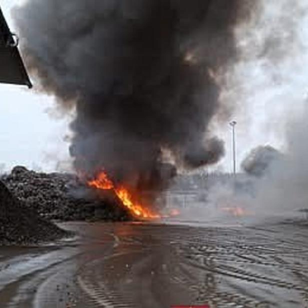 Brand von Shreddermaterial 