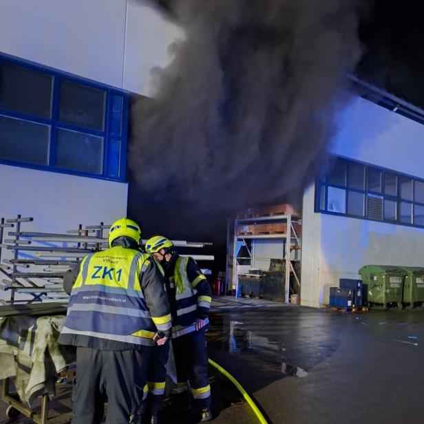 Großeinsatz bei Brand in Villach
