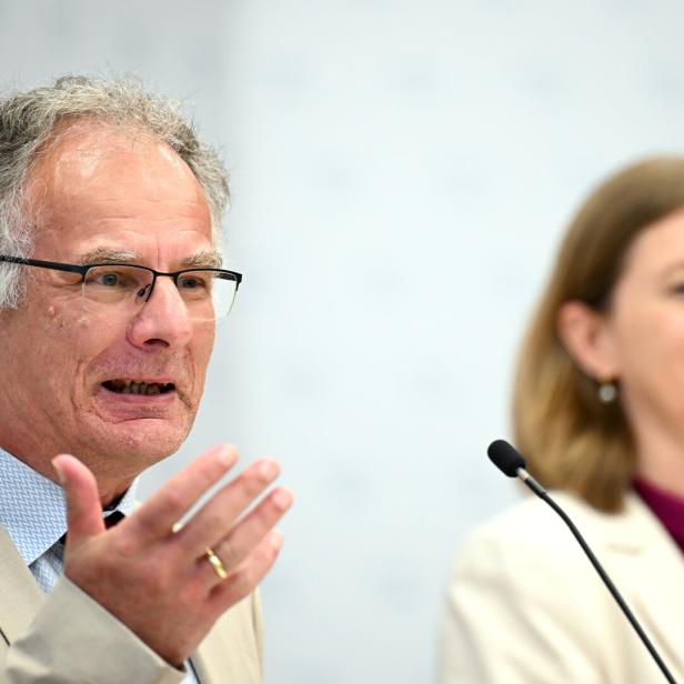 Finanzminister Markus Marterbauer und Finanzstaatssekretärin Eibinger-Miedl