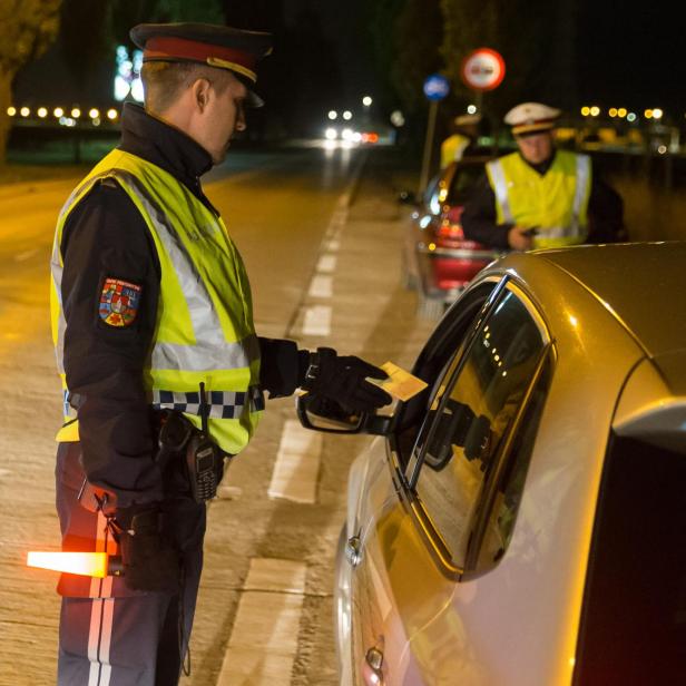 Verkehrskontrolle der Polizei