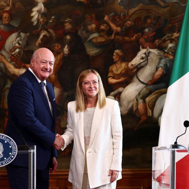 Italian Prime Minister Giorgia Meloni meets Austrian Chancellor Christian Stocker in Rome
