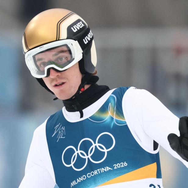 Thomas Rettenegger ist nach dem Springen Zweiter