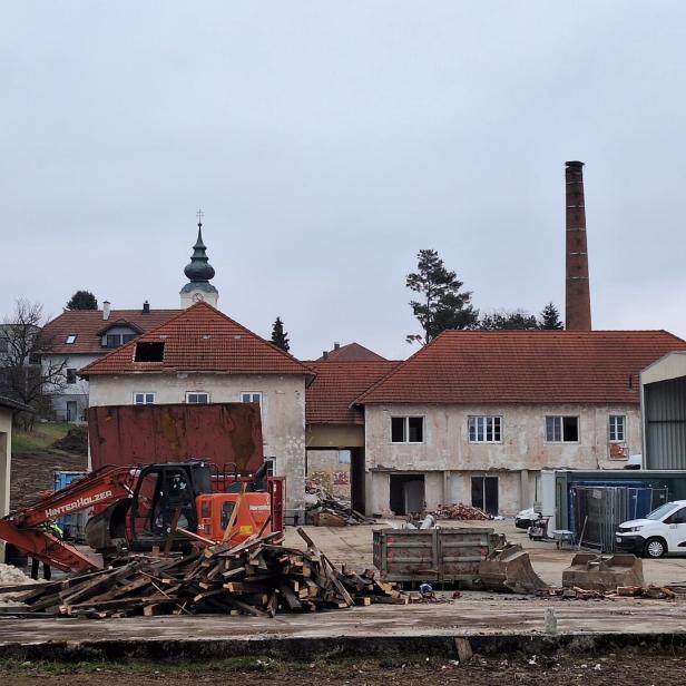 Abbrucharbeiten am Molkereigelände von St. Georgen/Ybbsfeld