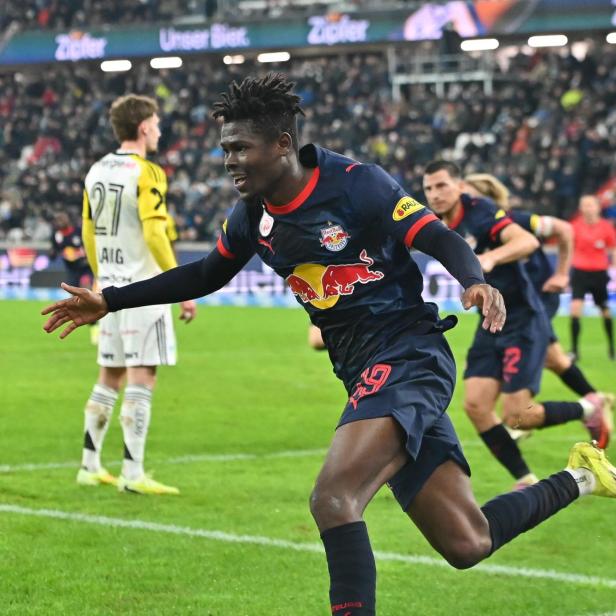 Salzburgs Konate jubelt