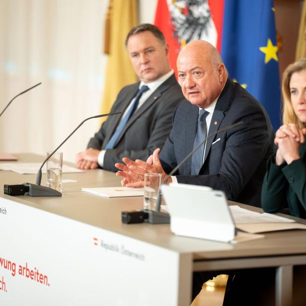 MINISTERRAT: PRESSEFOYER - BABLER/STOCKER/MEINL-REISINGER