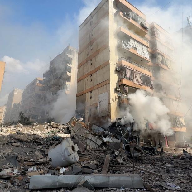 Aftermath of strikes in Beirut