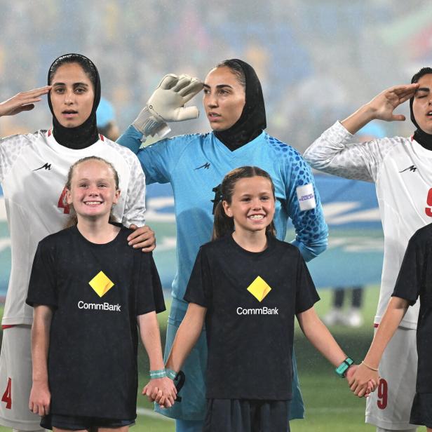 Irans Spielerinnen beim Asien Cup am Donnerstag