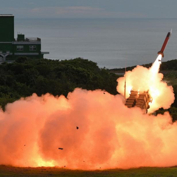 Start einer Patriot-Luftabwehrrakete