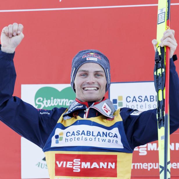 Johannes Lamparter war in diesem Winter Stammgast auf dem Podium