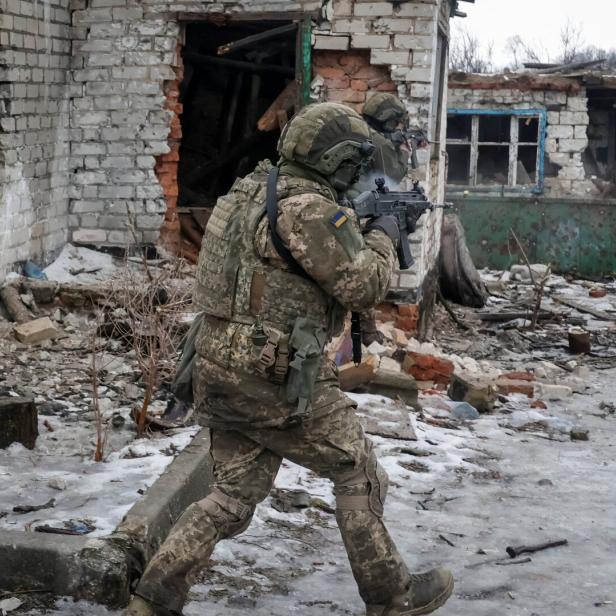 Foreign volunteers, aspiring drone pilots of the Armed Forces of Ukraine, attend basic military training in Kharkiv region