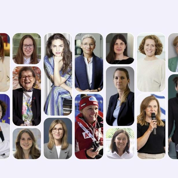 Porträts von siebzehn Frauen