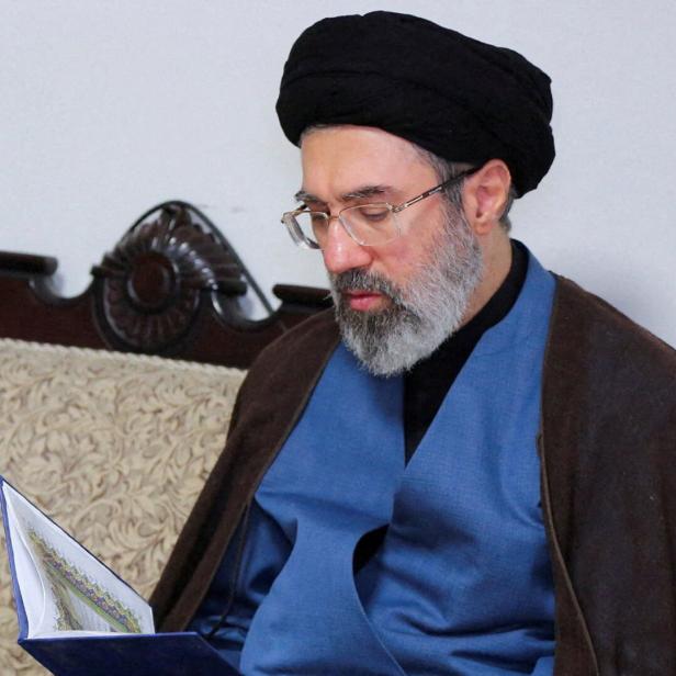 FILE PHOTO: Mojtaba Khamenei visits Hezbollah's office in Tehran