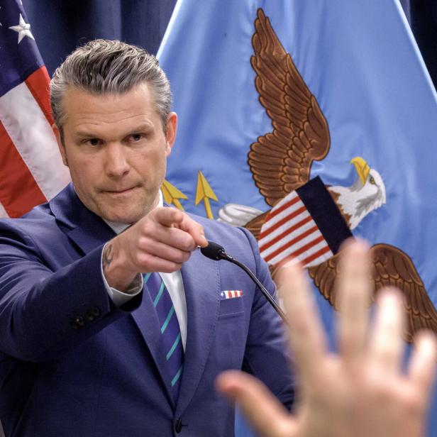 Hegseth, Admiral Cooper hold press conference at US Central Command