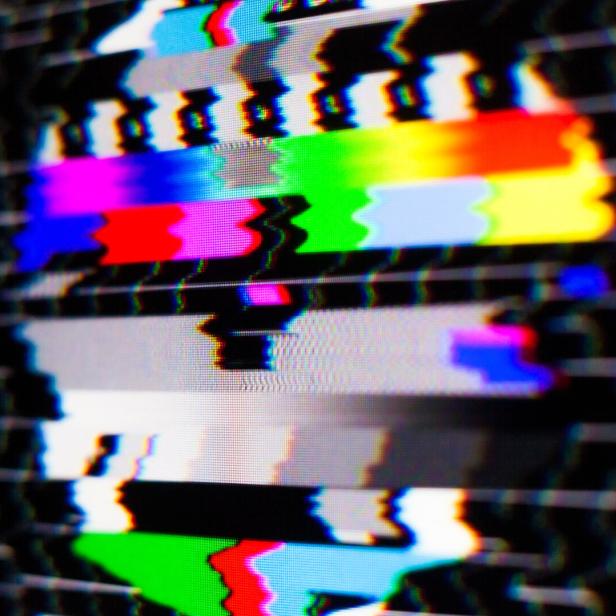 Test pattern on the glitch screen.
