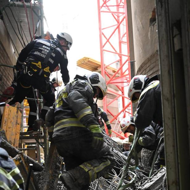 Berufsfeuerwehr im Einsatz.