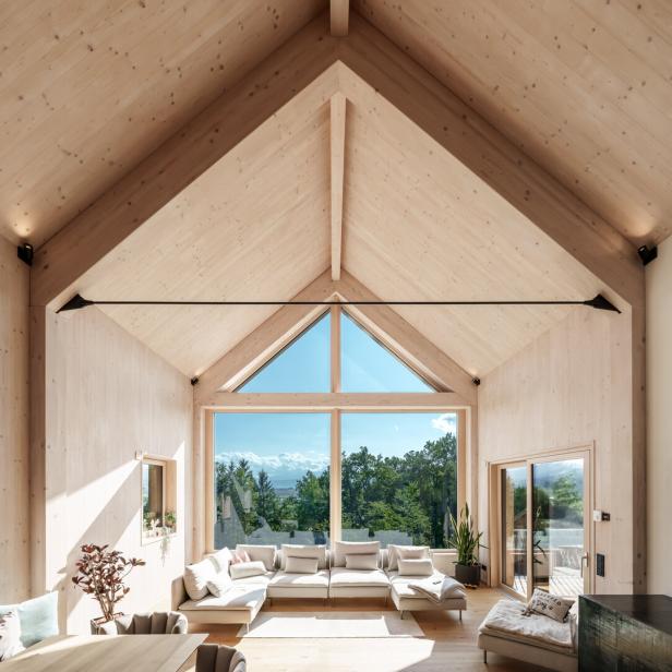 Gefertigt in der Steiermark: Ein Reinholz-Einfamilienhaus mit durchgängig holzbasiertem Wandaufbau