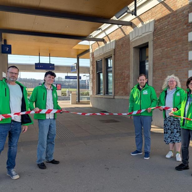 Grüne am Bahnhof Hollabrunn