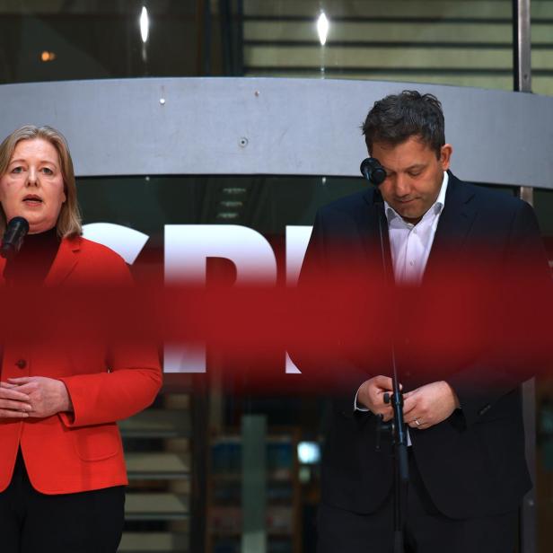 Vizekanzler Klingbeil und Ministerin Bas am Montag im Willy-Brandt-Haus.
