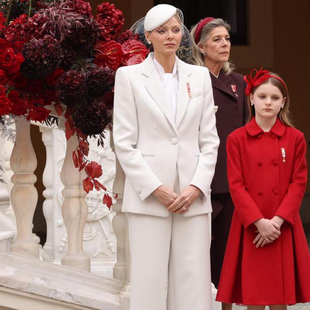Fürstin Charlene und Caroline von Monaco 