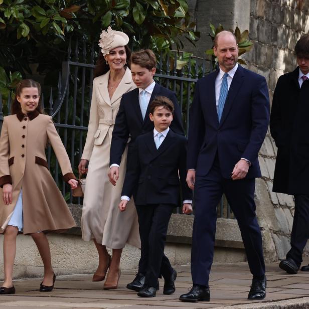 Prinz William und Prinzessin Kate mit ihren Kindern Prinz George, Prinz Louis und Prinzessin Charlotte.