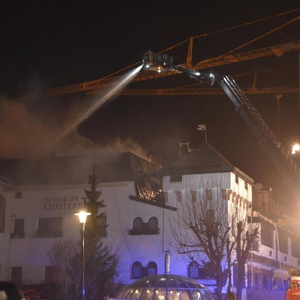 Hotel Klosterbräu in Seefeld: Großbrand unter Kontrolle