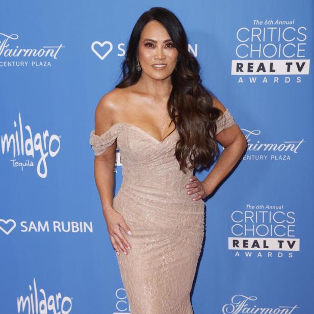 Dermatologin Sandra Lee in einer Abendrobe