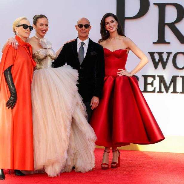 Streep, Blunt ,Tucci und Hathaway bei der Weltpremiere von "Der Teufel trägt Prada 2" in New York