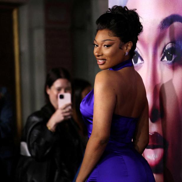 FILE PHOTO: A premiere for the documentary Megan Thee Stallion: In Her Words at TCL Chinese Theatre in Los Angeles