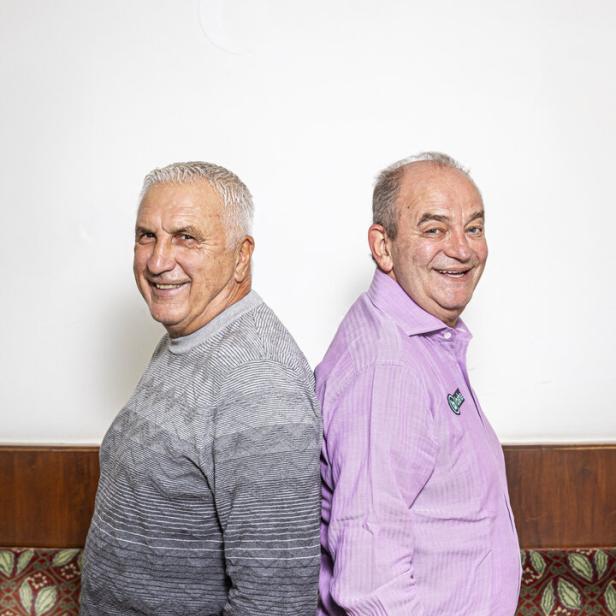 Hans Krankl (l.) und Herbert Prohaska - die Legenden von Rapid und Austria