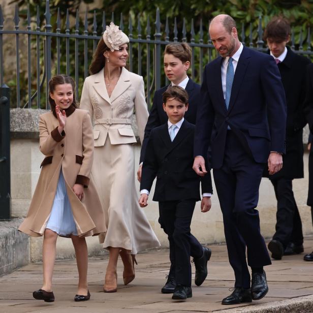 Prinz William und Prinzessin Kate mit ihren Kindern Prinz George, Prinz Louis und Prinzessin Charlotte.