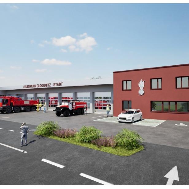 So soll der Neubau der Feuerwehr Gloggnitz-Stadt aussehen. 4,7 Millionen Euro sind für den Neubau veranschlagt.