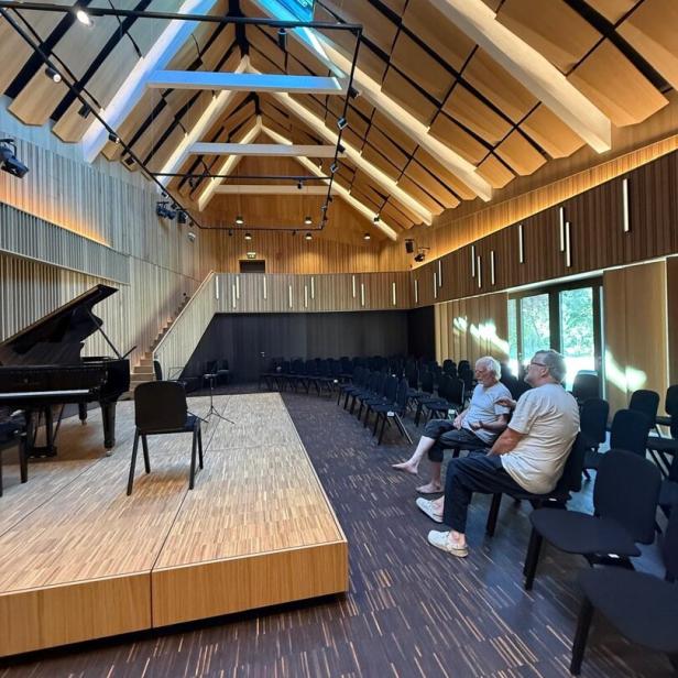 Der Konzertsaal Hermannswörth gilt als Prunkstück in Sachen Architektur und Klangerlebnis.