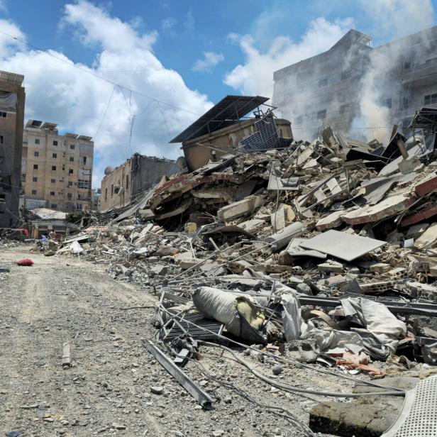 FILE PHOTO: Aftermath of an Israeli strike in the southern Lebanese city of Tyre
