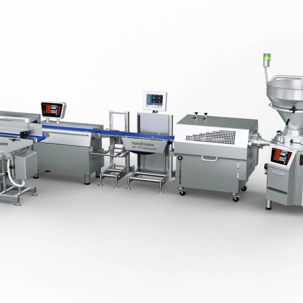 Verbundene, digital gesteuerte Verpackungs- und Verarbeitungsmaschinen mit Displays.