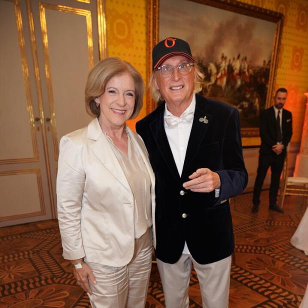 Ingrid Thurnher und Otto Waalkes in der Albertina