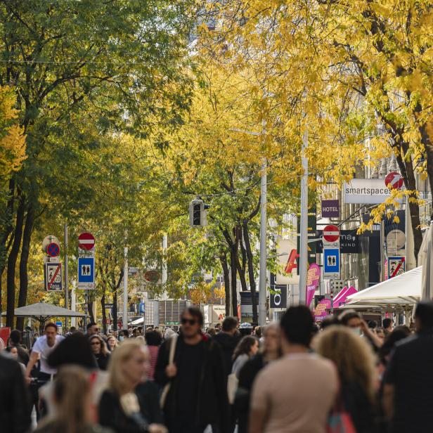 Herbststimmung auf der Mariahilfer Straße