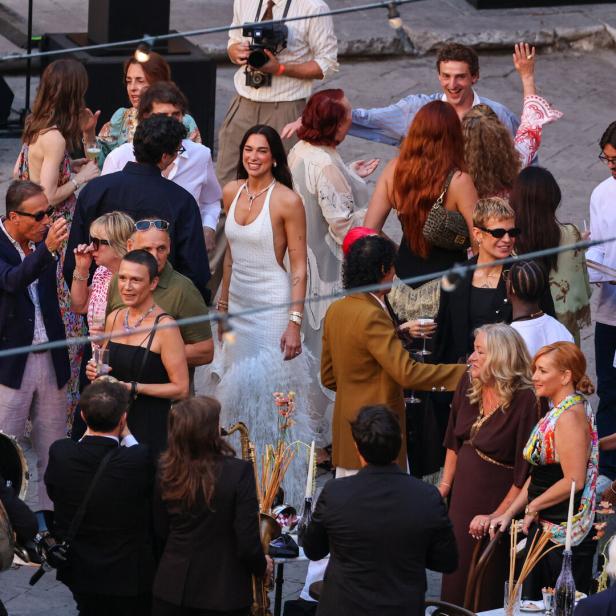 Dua Lipa celebrates wedding festivities with her husband Callum Turner in Palermo