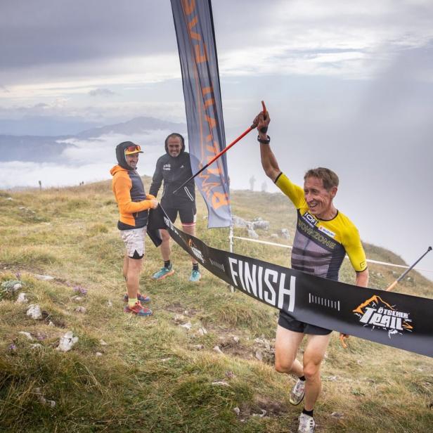 Zieleinlauf am Berg beim Ötscher Trail