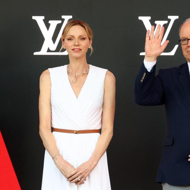 Albert und Charlene von Monaco beim Monaco Grand Prix