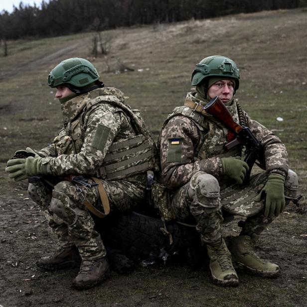 Ukrainische Soldaten