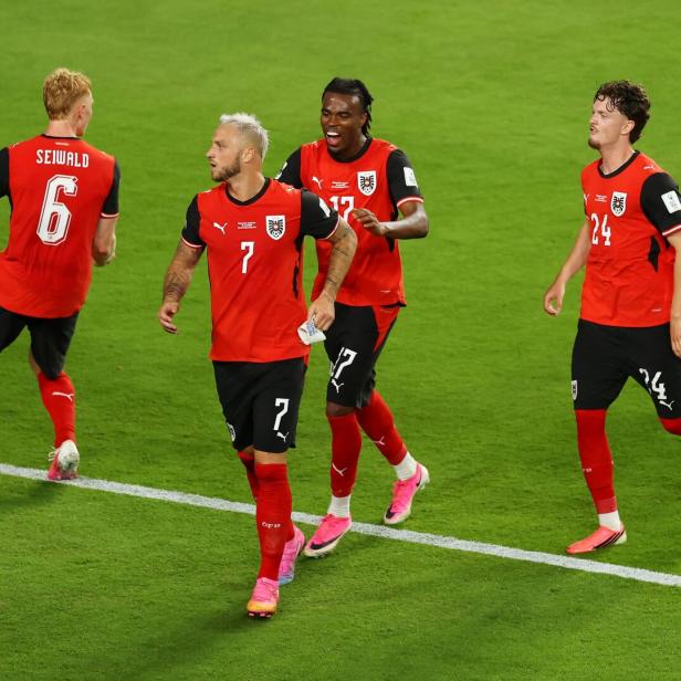 Österreich jubelte nach einem Eckball