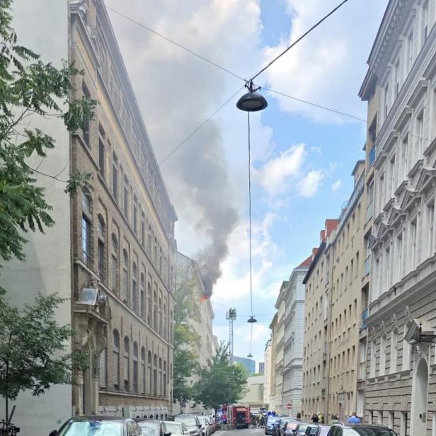 Wohnung in der Tongasse in Wien-Landstraße in Brand
