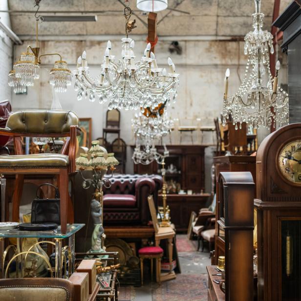 Furniture on flea market, Germany