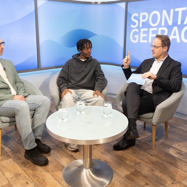 Dipl. Ing. Fabian Fischer von der ÖAW, Pop-Rapper BAC und Markus Hengstschläger