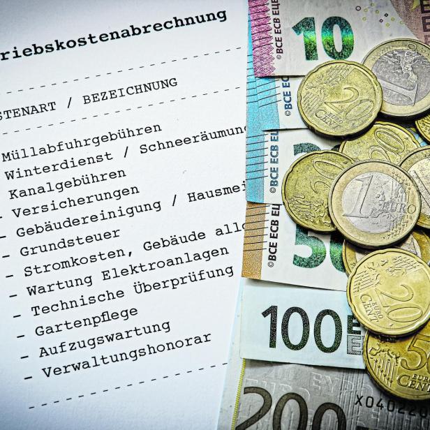 So sieht die Betriebskostenabrechnung für eine Wohnung aus: alle Posten sind aufgelistet, von Müll bis Aufzug