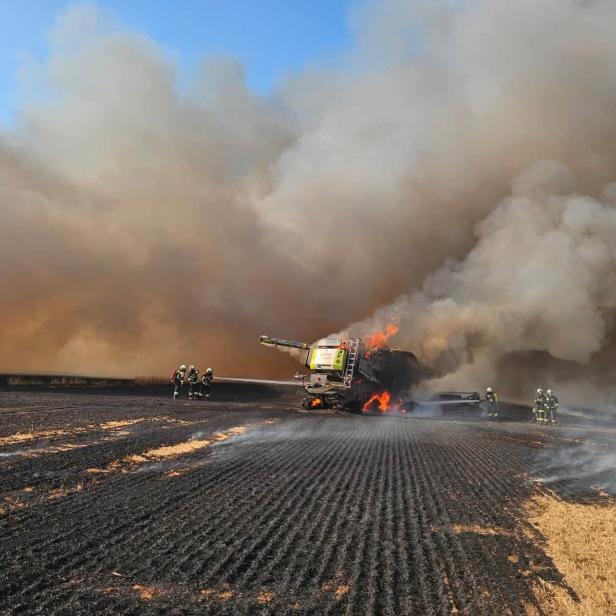 Mähdrescherbrand Lassee