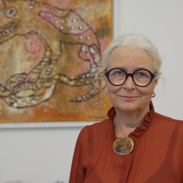 Adelheid Kastner in ihrem Büro