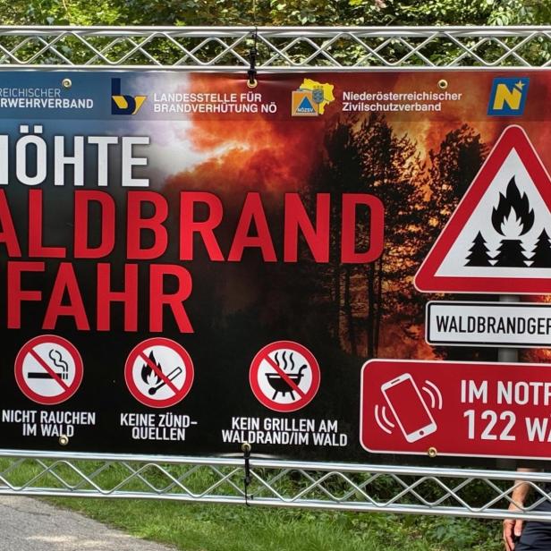 Warnung vor Waldbrand-Gefahr