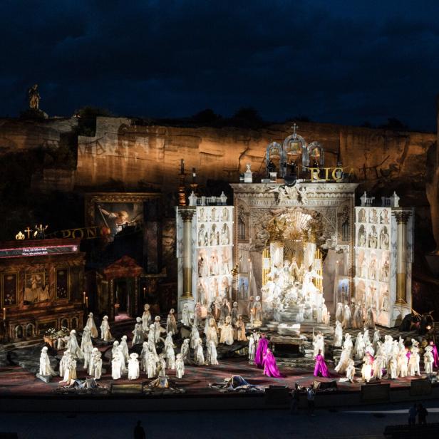 ++ HANDOUT ++ OPER IM STEINBRUCH ST. MARGARETHEN: FOTOPROBE " TOSCA" VON GIACOMO PUCCINI